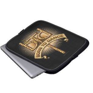 Born To Dance (leopard) Laptop Sleeve