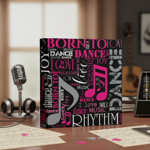 Born to Dance Pink ID277 Binder