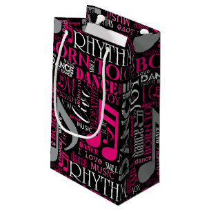 Born to Dance Pink ID277 Small Gift Bag