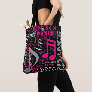 Born to Dance Pink ID277 Tote Bag