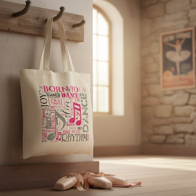 Born to Dance Pink ID277 Tote Bag (Creator Uploaded)
