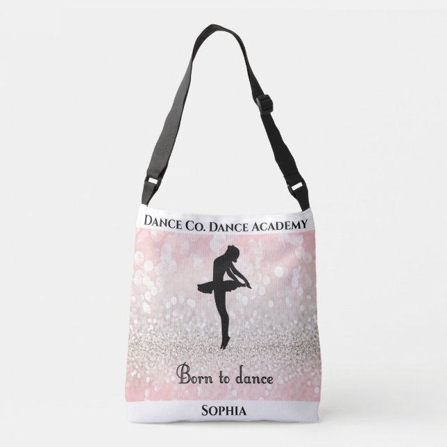 "Born To Dance" Tote w/ Studio Name & Her Name (Back)