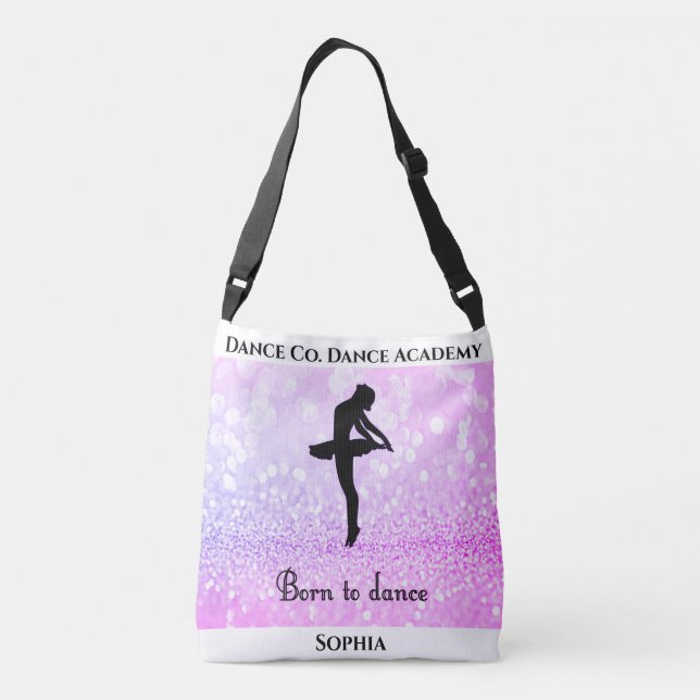 "Born To Dance" Tote w/ Studio Name & Her Name (Back)