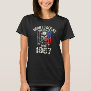 Born to Defend Country Since 1957 Vintage American T-Shirt