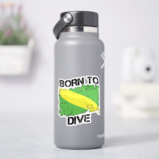 Born to Dive Nitrox Flag Sticker