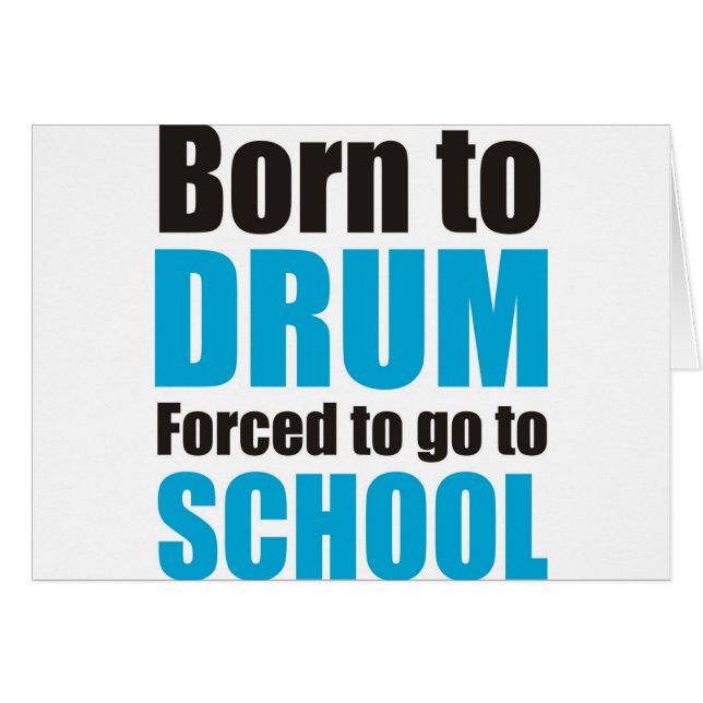 born to drum (Devant horizontal)
