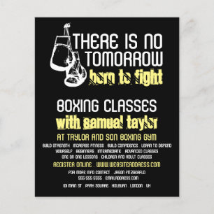 Born To Fight, Boxing Club, Boxing Trainer Advert Flyer