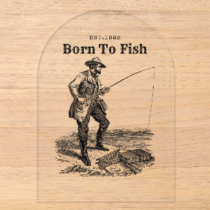 Born To Fish Acrylic Invitations