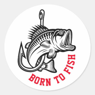 Born To Fish Classic Round Sticker