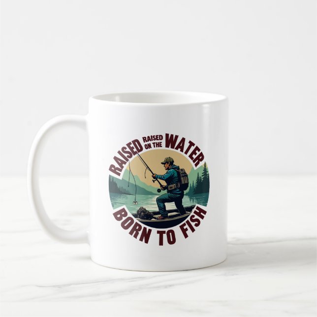 Born to Fish Coffee Mug (Left)