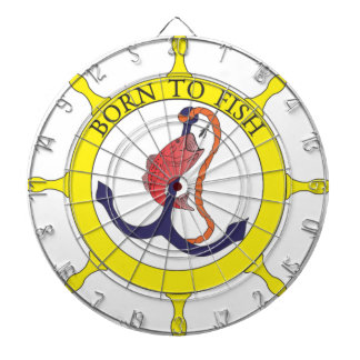 Born to fish dartboard