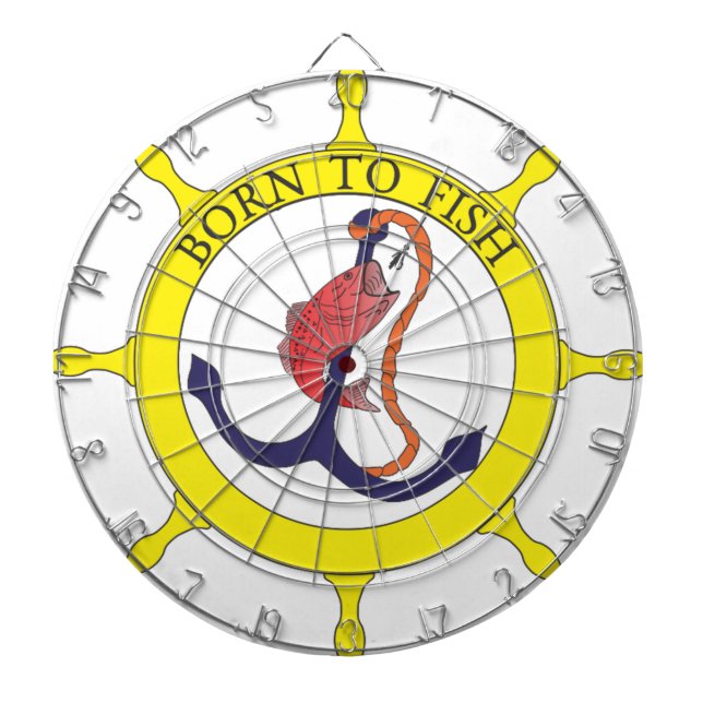 Born to fish dartboard (Front)