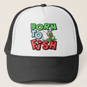 Born To Fish Fishing T-shirts and Gifts Trucker Hat