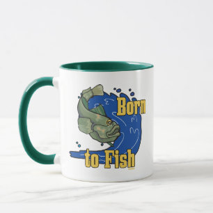 Born to Fish Fishing TShirt Mug