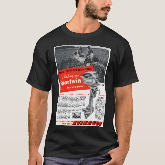 Born to Fish Forced to Work Sticker T-Shirt (Front)
