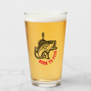 Born To Fish Glass
