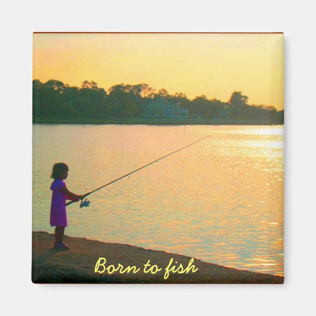 Born to Fish Magnet (Front)