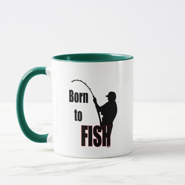 Born to Fish Mug (Left)