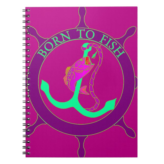 Born to fish notebook (Front)