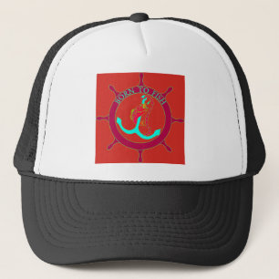 Born to fish trucker hat
