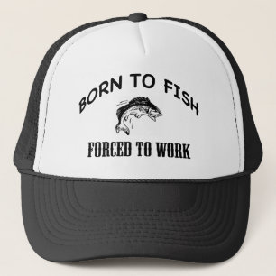 BORN TO FISH TRUCKER HAT