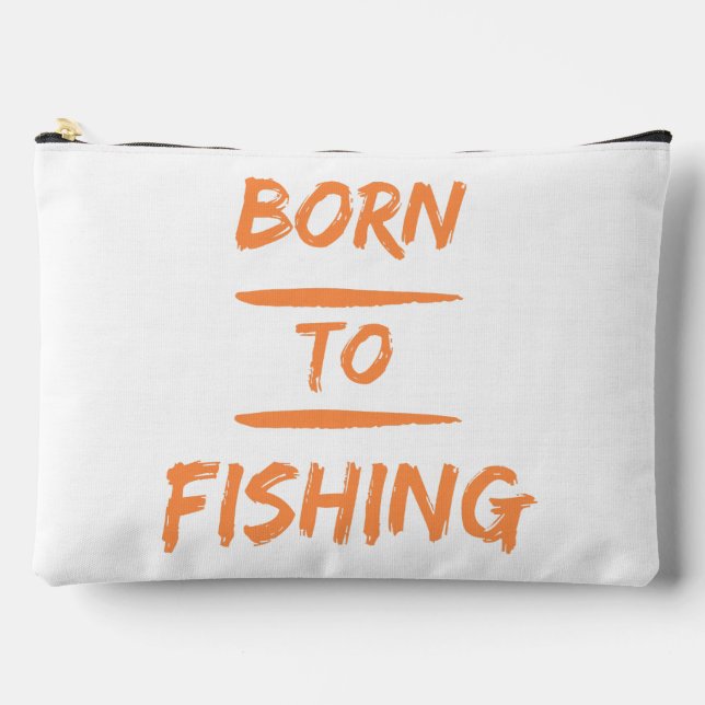 born to fishing accessory pouch (Front)
