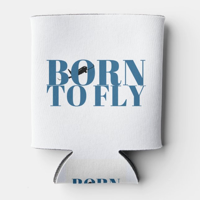 Born to Fly Can Cooler (Front)
