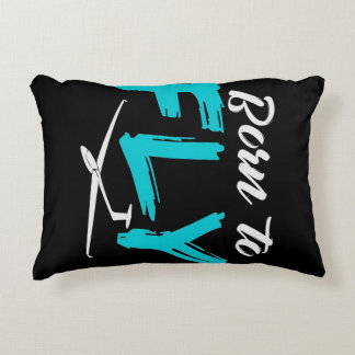 Born To Fly Pilot Gliding Accent Pillow