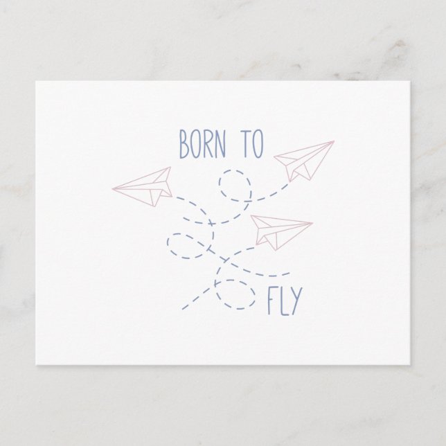 Born To Fly Postcard (Front)