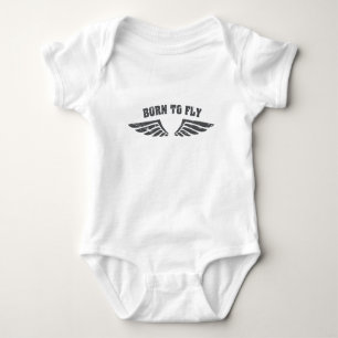 Born To Fly Wings Baby Bodysuit