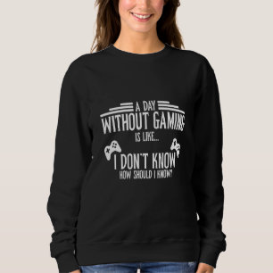 Born To Gamble School Forced Gamer Gaming Geek Ret Sweatshirt