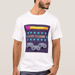 Born to Game - Retro 8-Bit Pixel Art T-Shirt