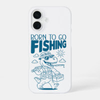 Born To Go Fishing - Cool Fish Dino T-rex Lovers 