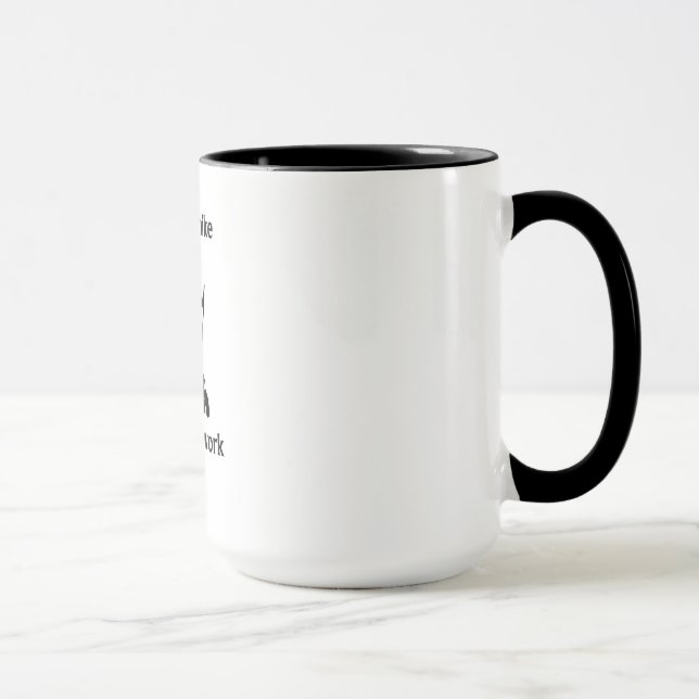 Born To Hike Forced To Work Mug (Right)