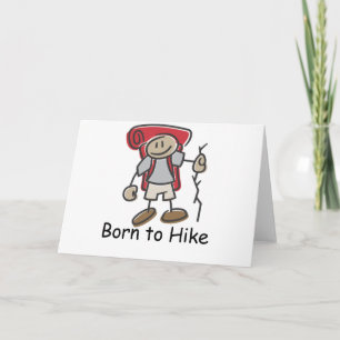 Born to Hike gifts. Card