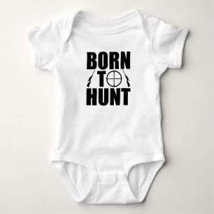 Born To Hunt with Guns & Scopes Baby Bodysuit