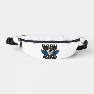 Born To Kick Vintage Soccer Wings Shirt Design_1 Fanny Pack