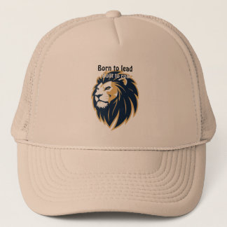 Born to Lead. Built to Roar. Lion Face Trucker Hat