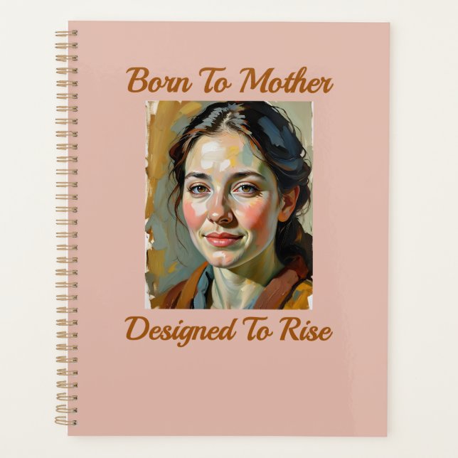 Born to Mother Quote  Planner (Front)