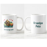 Born to Nap w Grandpa, Birthday Gift From Baby,  Coffee Mug<br><div class="desc">This coffee mug is soooo cute. Born to nap with Grandpa ( name). This is the perfect (birthday) gift for a proud grandpa or great-grandpa (text can easily be customized). The mug features the message "Born to nap with Grandpa" plus Grandpa's name as well as a whimsical sleeping on the...</div>