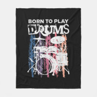 Born To Play Drums Drumming Rock Music Band Drumme