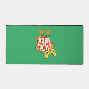 born to play games desk mat