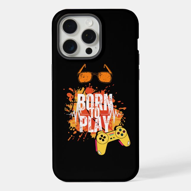 born to play games iPhone case (Back)