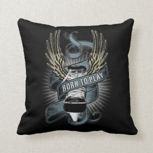 Born To Play II Throw Pillow