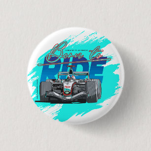 Born to ride 1 inch round button