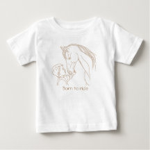 "Born to Ride" Baby Horse T-Shirt | Equestrian Tee