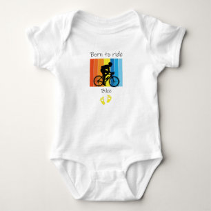 Born To Ride Bike,Funny Baby Bicycle Baby, Bicycle Bodysuit
