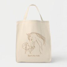 Born to Ride: Child & Horse Canvas