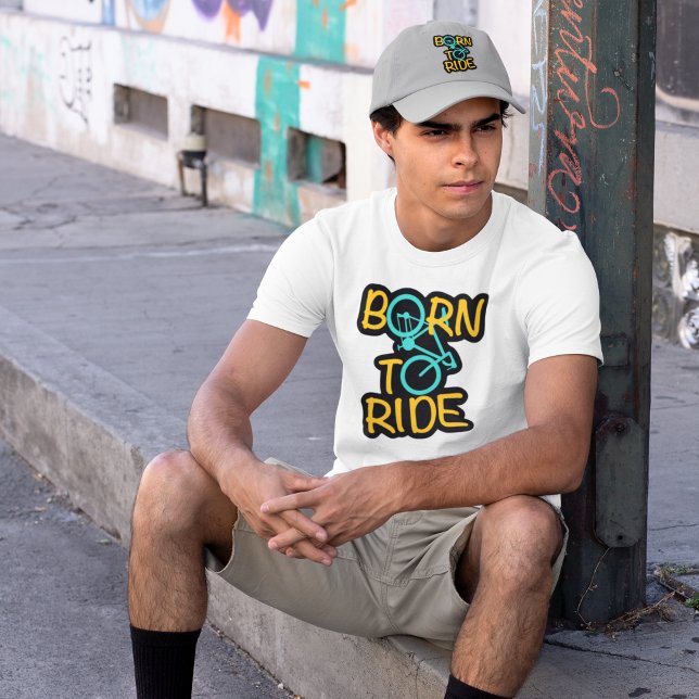 Born to Ride – Cool Bicycle Graphic for Cyclists T-Shirt (Creator Uploaded)
