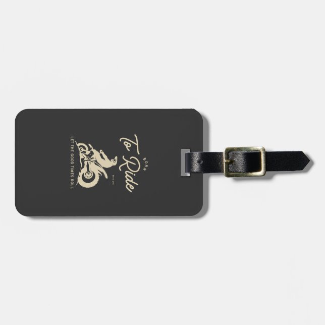 Born To Ride - ESTD 2011 Luggage Tag (Front Horizontal)